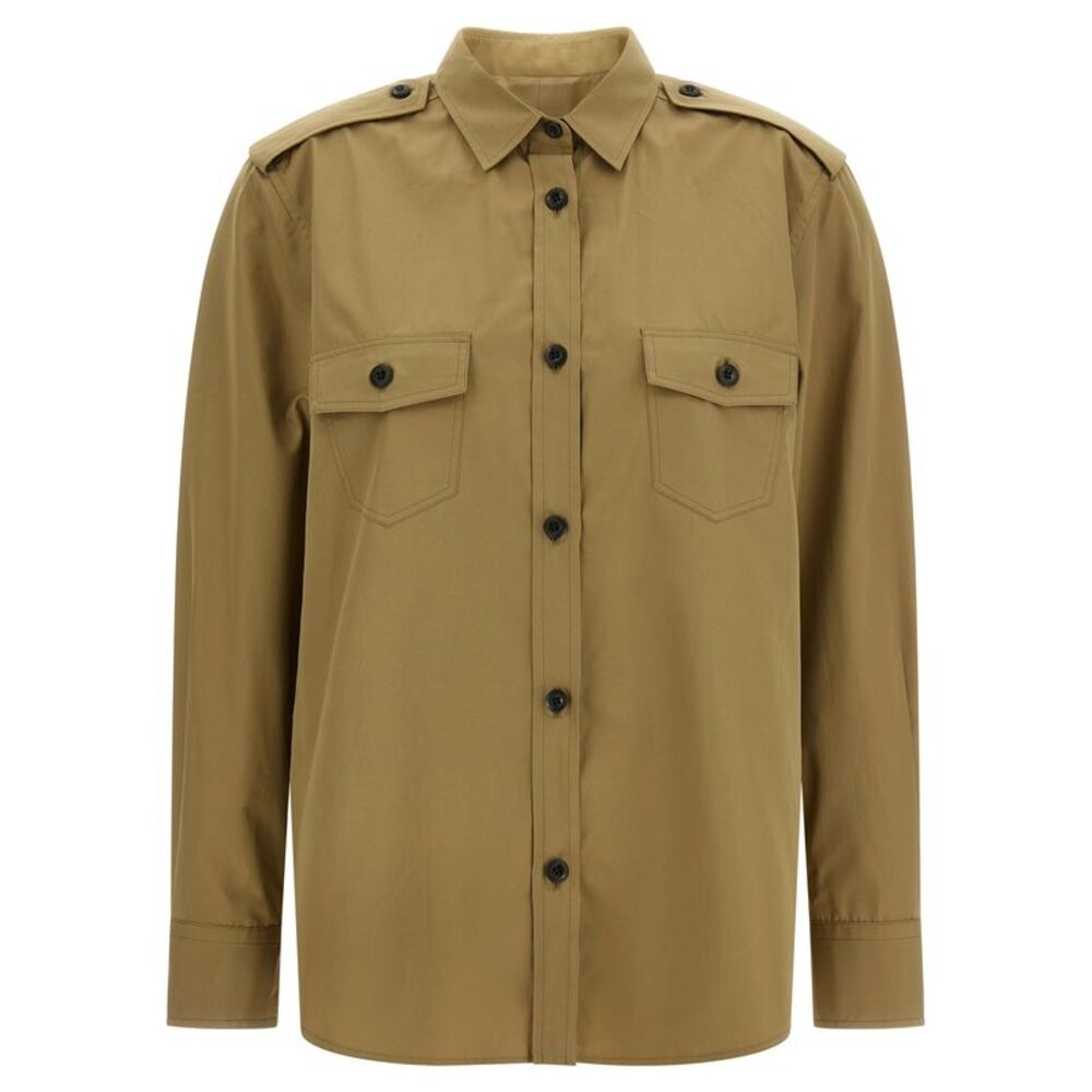 Prada Brown Cotton Women's Blouse